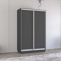 Шкаф-купе Mobildor Fox 2D двери ДСП 130x200x60 (Anthracite)