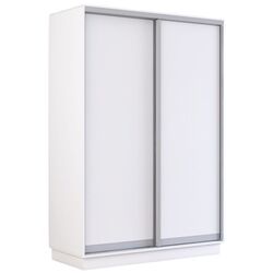 Шкаф-купе Mobildor Fox 2D двери ДСП 130x240x60 (White) Thumb