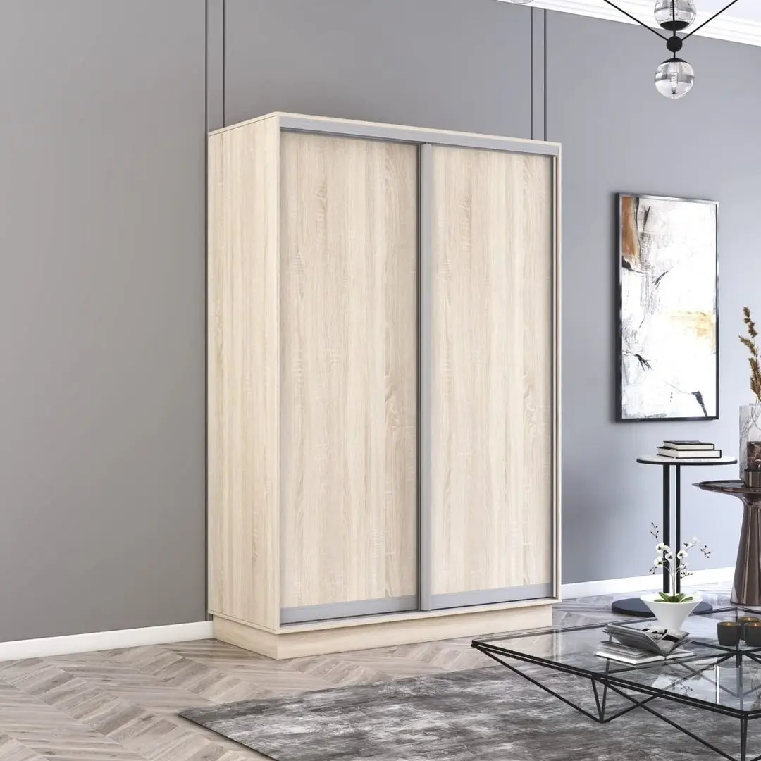 Dulap-cupe Mobildor Fox 2D usi PAL 140x200x60 (Sonoma Oak)