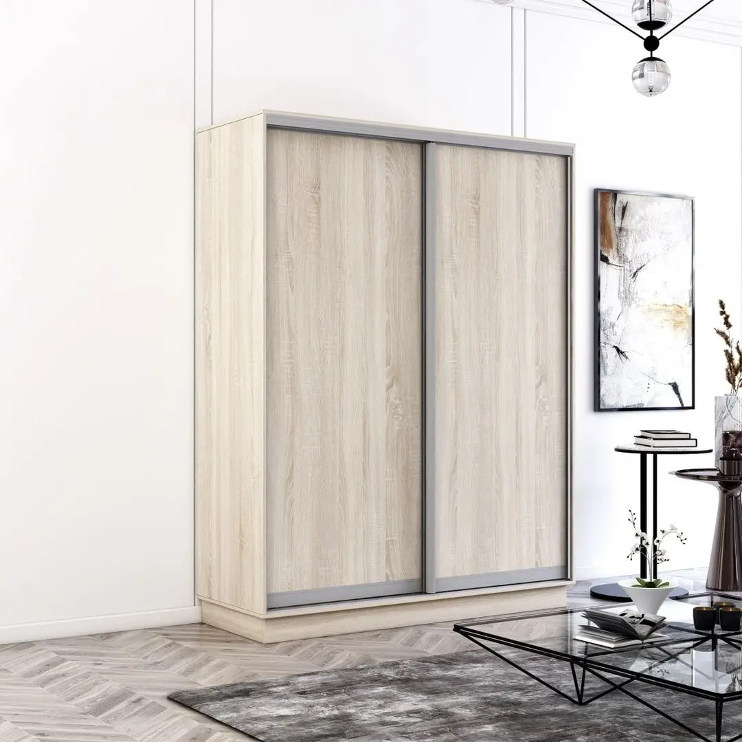 Шкаф-купе Mobildor Fox 2D двери ДСП 150x220x60 (Sonoma Oak)