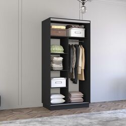 Dulap-cupe Mobildor Fox 2D usi PAL 170x220x60 (Anthracite) Thumb