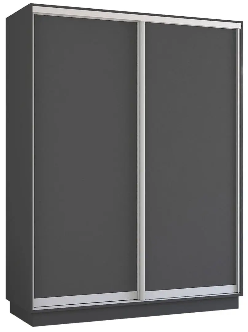 Шкаф-купе Mobildor Fox 2D двери ДСП 170x230x60 (Anthracite) - 2