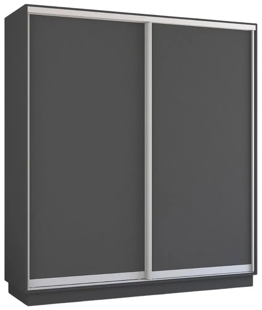 Шкаф-купе Mobildor Fox 2D двери ДСП 180x200x60 (Anthracite) - 3