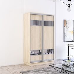 Dulap-cupe Mobildor Fox 2D PAL/elemente din oglinda 110x210x60 (Sonoma Oak)