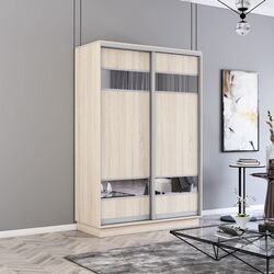 Dulap-cupe Mobildor Fox 2D PAL/elemente din oglinda 130x210x60 (Sonoma Oak)