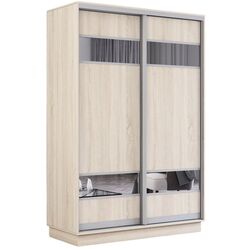 Dulap-cupe Mobildor Fox 2D PAL/elemente din oglinda 140x200x60 (Sonoma Oak) Thumb