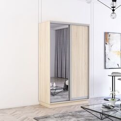 Dulap-cupe Mobildor Fox 2D 1 oglinda/1 PAL 120x200x60 (Sonoma Oak)