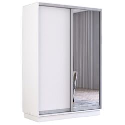 Dulap-cupe Mobildor Fox 2D 1 oglinda/1 PAL 130x200x60 (White) Thumb