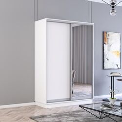 Шкаф-купе Mobildor Fox 2D 1 зеркало/1 ДСП 130x220x60 (White)