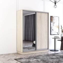 Dulap-cupe Mobildor Fox 2D 1 oglinda/1 PAL 150x230x60 (Sonoma Oak)