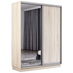 Dulap-cupe Mobildor Fox 2D 1 oglinda/1 PAL 160x200x60 (Sonoma Oak) Thumb
