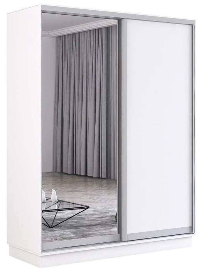 Dulap-cupe Mobildor Fox 2D 1 oglinda/1 PAL 160x200x60 (White) - 2