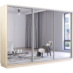 Dulap-cupe Mobildor Fox 3 usi oglinda 280x200x60 (Sonoma Oak) Thumb