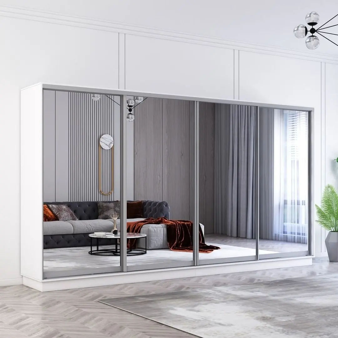 Dulap-cupe Mobildor Fox 4 usi cu oglinda 400x230x60 (White)