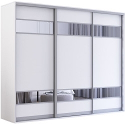 Шкаф-купе Mobildor Fox с зеркальными элементами 240x230x60 (White) Thumb