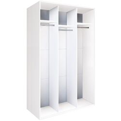 Шкаф-купе Modern Braun Top 3 149x210x60 3 зеркала (White) Thumb