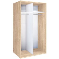 Dulap-cupe Modern Braun Top 2 140x210x60 2 oglinzi (Sonoma Oak) Thumb