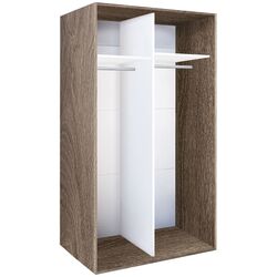 Dulap-cupe Modern Braun Top 2 140x210x60 2 oglinzi (Vintage Oak) Thumb