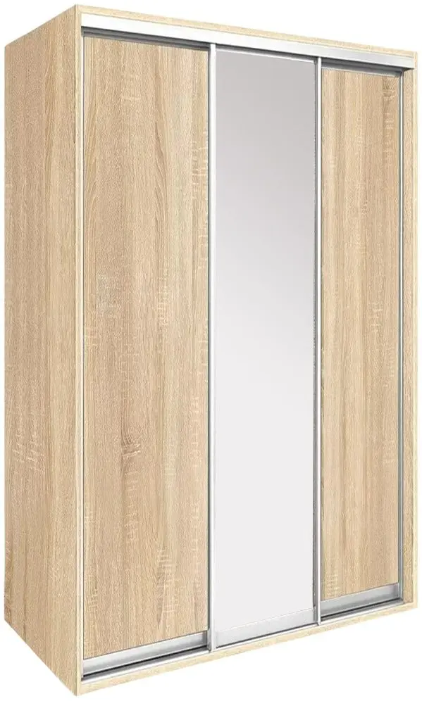 Dulap-cupe Modern Braun Top 3 149x210x60 1 oglinda/2 PAL (Sonoma Oak)