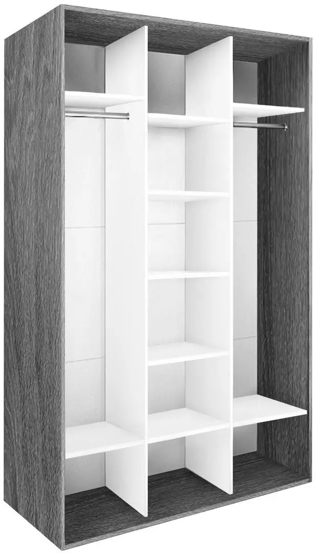 Dulap-cupe Modern Braun Top 3 149x210x60 1 oglinda/2 PAL (Sonoma Oak)