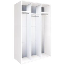 Dulap-cupe Modern Braun Top 3 149x210x60 1 oglinda/2 PAL (White) Thumb
