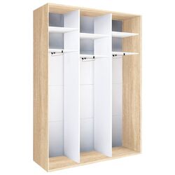 Dulap-cupe Modern Braun Top 3 149x210x60 3 oglinzi (Sonoma Oak) Thumb
