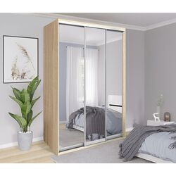 Dulap-cupe Modern Braun Top 3 149x210x60 3 oglinzi (Sonoma Oak)