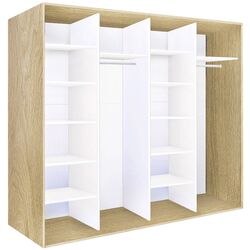 Шкаф-купе Modern Braun Top 4 238x210x60 2 зеркала/2 ДСП (Sonoma Oak) Thumb