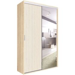 Dulap-cupe Modern Fast Top 2 140x240x45 1 oglinda/1 PAL (Sonoma Oak/Chamonix Light) Thumb