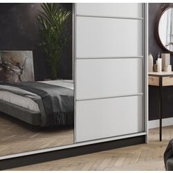 Dulap-cupe Prime Furniture Amo 150x200x62 (White/Black/Silver) Thumb