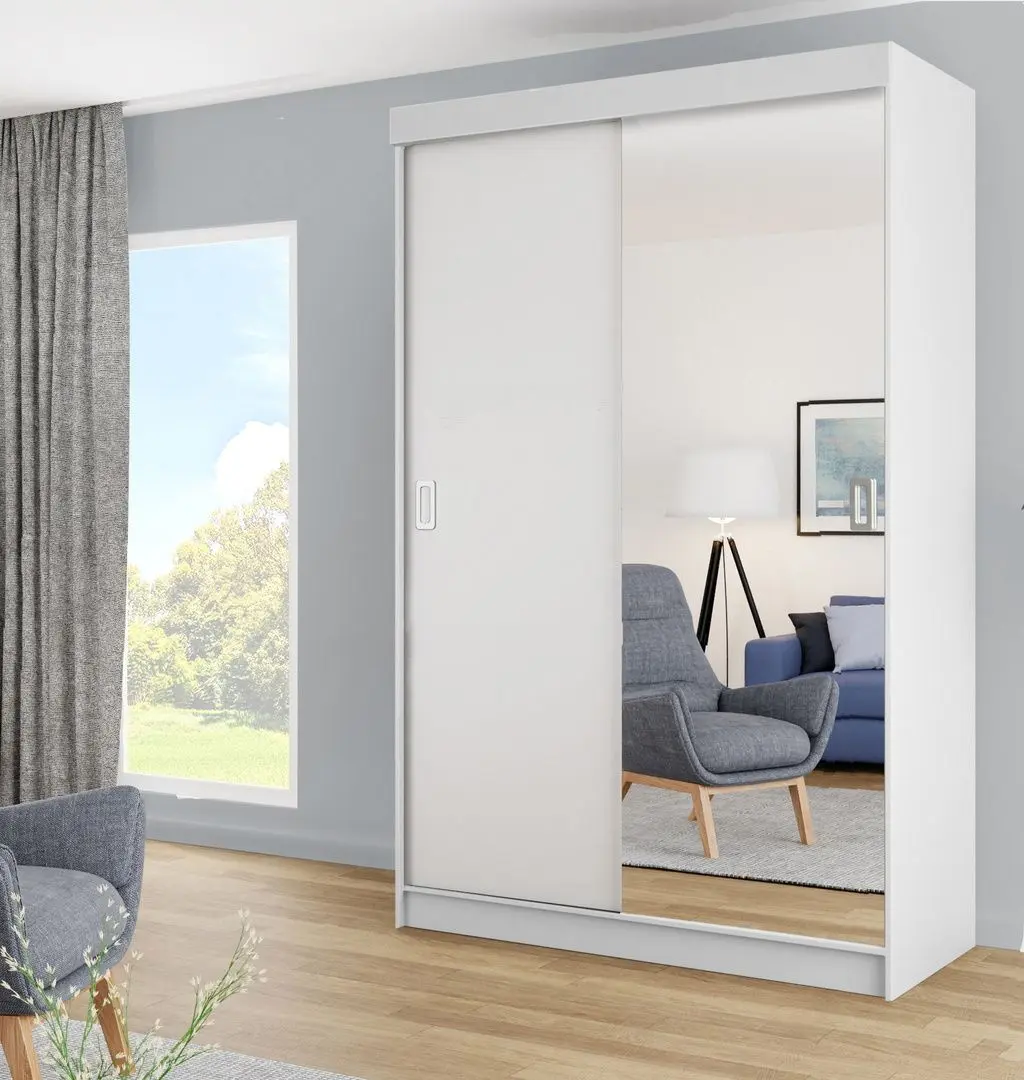 Шкаф-купе Prime Furniture Bill 1 138x205x59 (White)