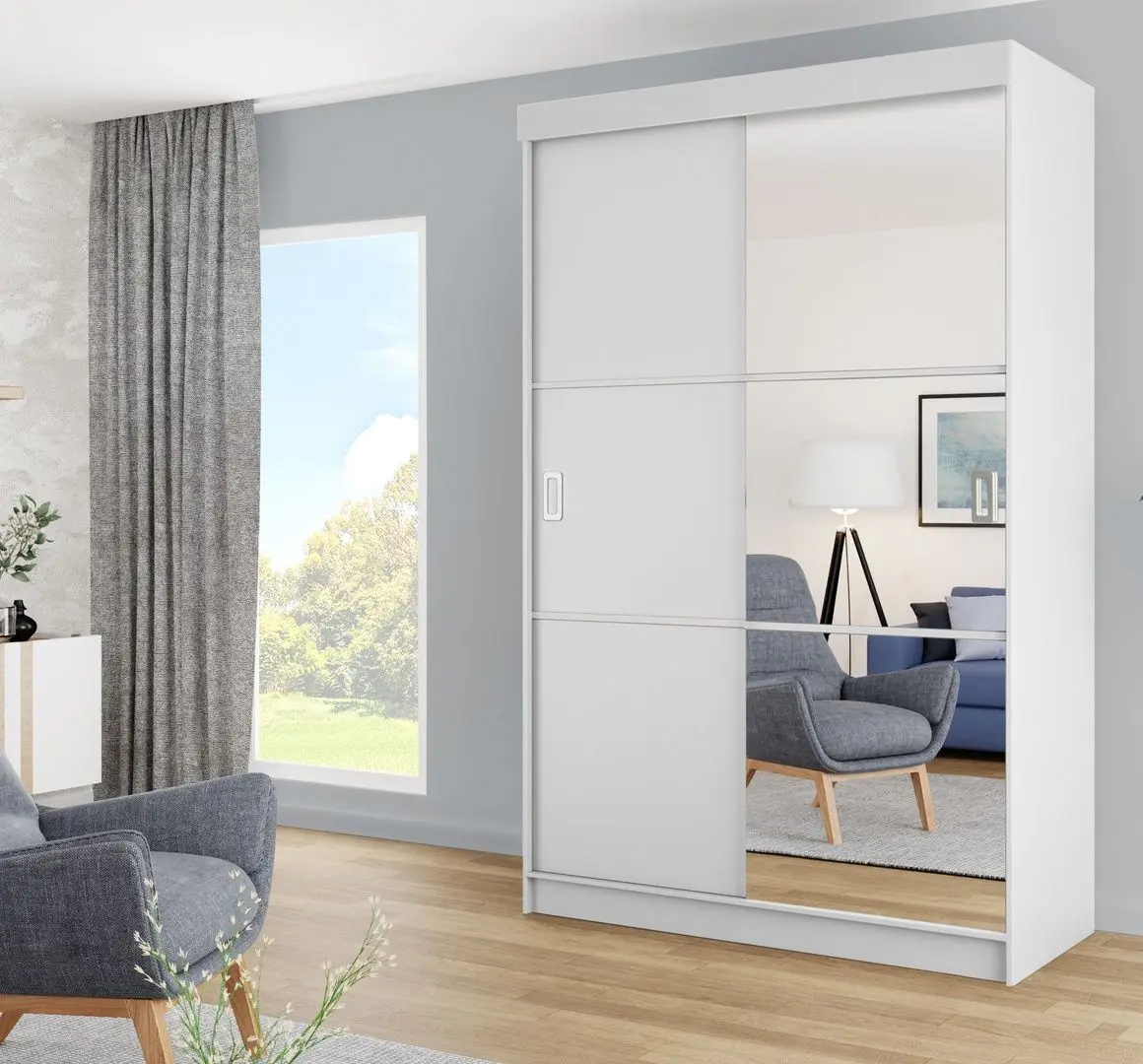 Dulap-cupe Prime Furniture Bill 3 138x205x59 (White)