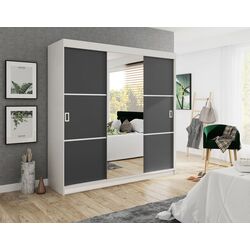 Dulap-cupe Prime Furniture Bill 3 200x205x59 (White/Graphite)