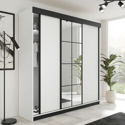 Dulap-cupe Prime Furniture Lamaro 200x205x59 (White/Black)