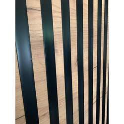 Шкаф-купе Prime Furniture Malani 138x205x59 (Craft Oak Golden/Black) Thumb