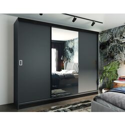 Dulap-cupe Prime Furniture Retro 1 200x205x59 (Graphite/Black)