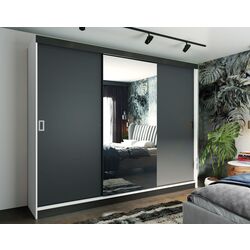 Dulap-cupe Prime Furniture Retro 1 200x205x59 (White/Graphite/Black)