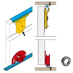 Dulap-cupe Prime Furniture Retro 3 200x205x59 (Graphite/White/Black) Thumb