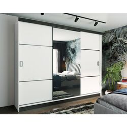 Dulap-cupe Prime Furniture Retro 3 200x205x59 (White/Black)