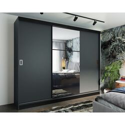 Dulap-cupe Prime Furniture Retro 5 200x205x59 (Graphite/Black)