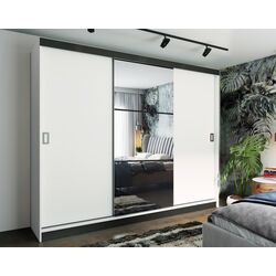 Dulap-cupe Prime Furniture Retro 5 200x205x59 (White/Black)