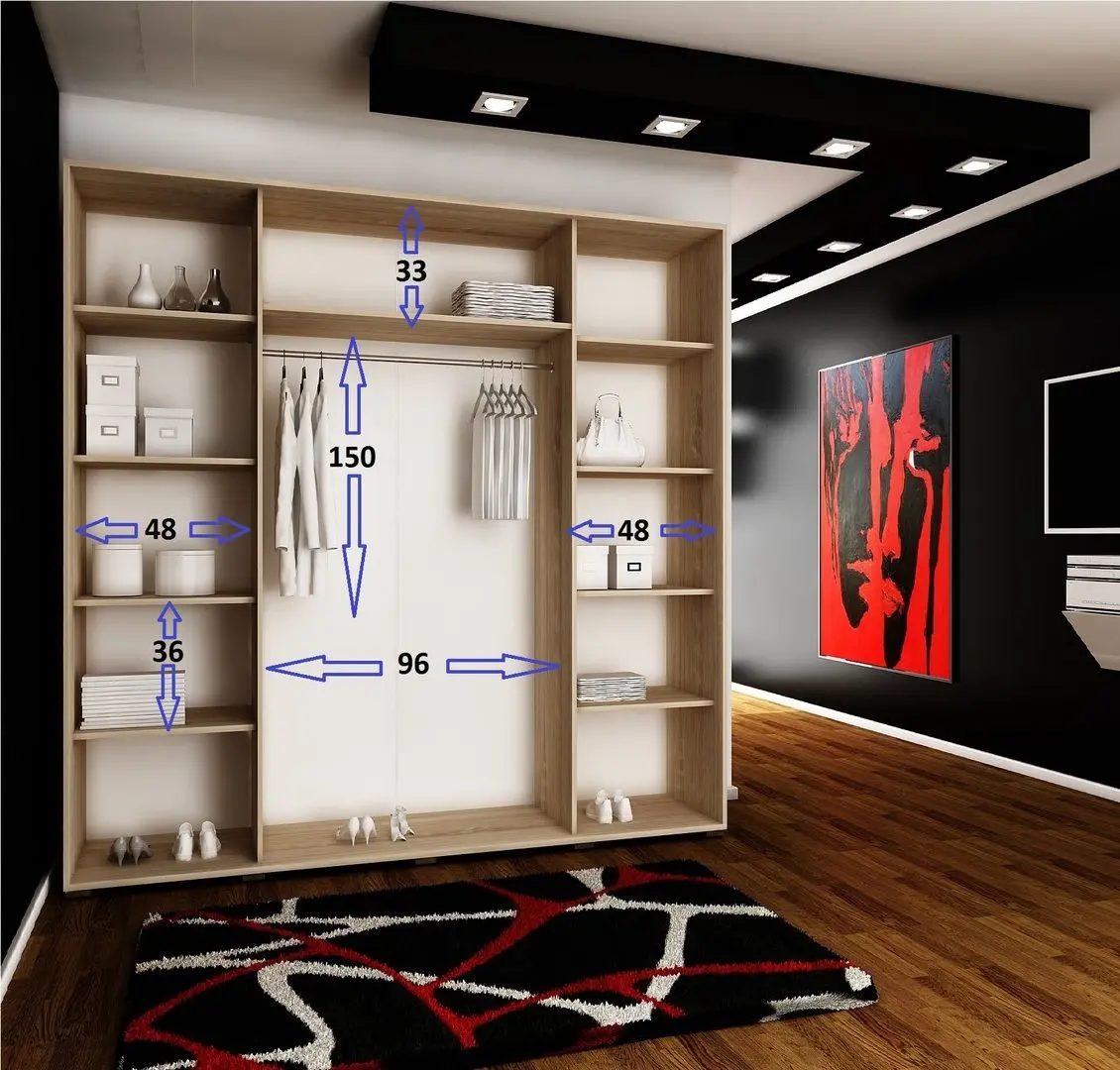 Dulap-cupe Prime Furniture Top 23 Plus 200 (Ash Dark)