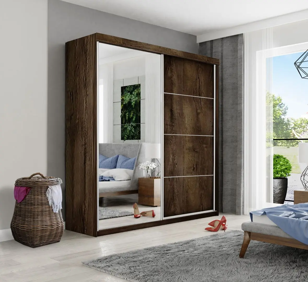 Dulap-cupe Prime Furniture Top 23 Plus 200 (Ash Dark)