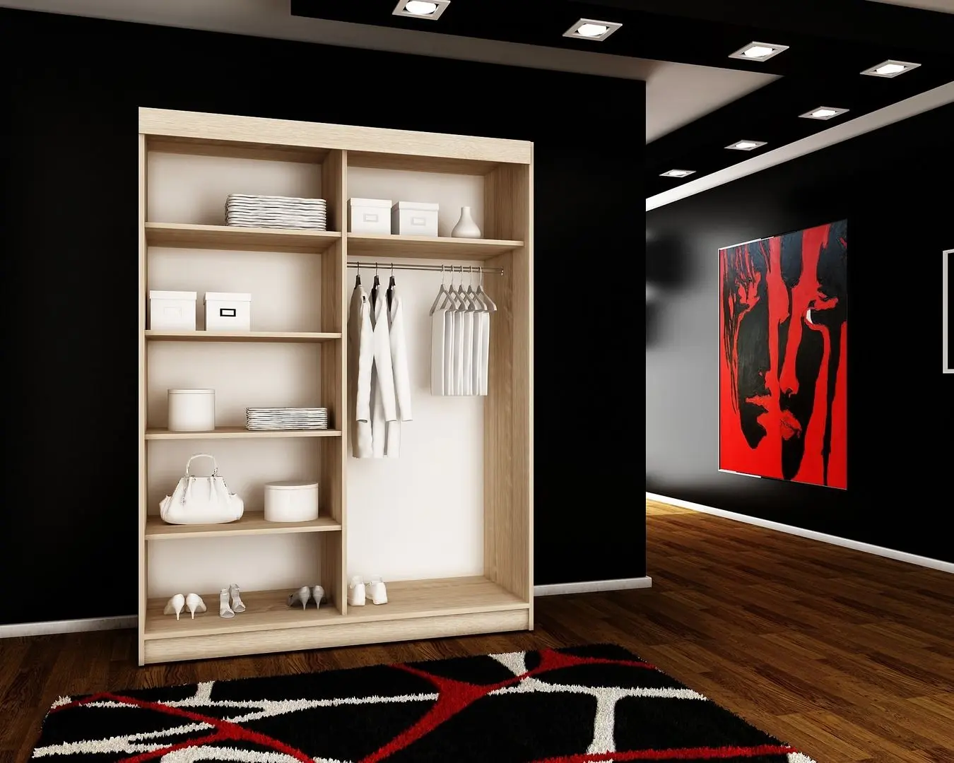 Шкаф-купе Prime Furniture Top 25 150 (Ash Dark)