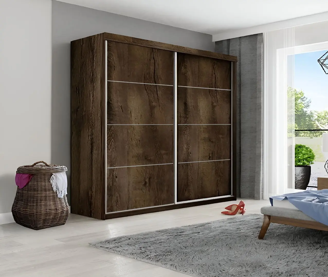 Dulap-cupe Prime Furniture Top 25 Plus 200 (Ash Dark)