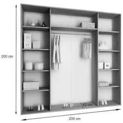 Шкаф-купе Prime Furniture Top 25 Plus 200 (White) Thumb