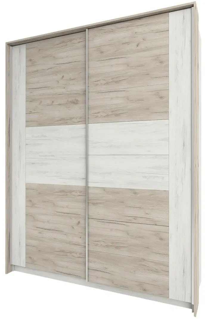 Шкаф-купе Sokme Милана 1800 (Дуб Крафт Белый/Дуб Крафт Серый)