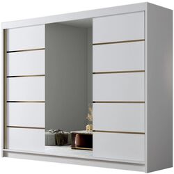 Dulap-cupe Space Meble Amber VI 250x215x58 (White Matte) Thumb