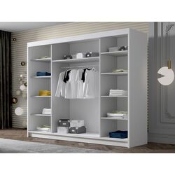 Dulap-cupe Space Meble Amber VI 250x215x58 (White Matte) Thumb