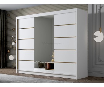 Dulap-cupe Space Meble Amber VI 250x215x58 (White Matte)